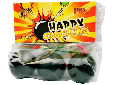 Czarne Kulki Happy Crackling PS-F1-S003 - 3 sztuki
