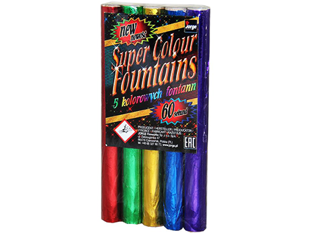 Super Colour Fountains JF33 - 5 sztuk